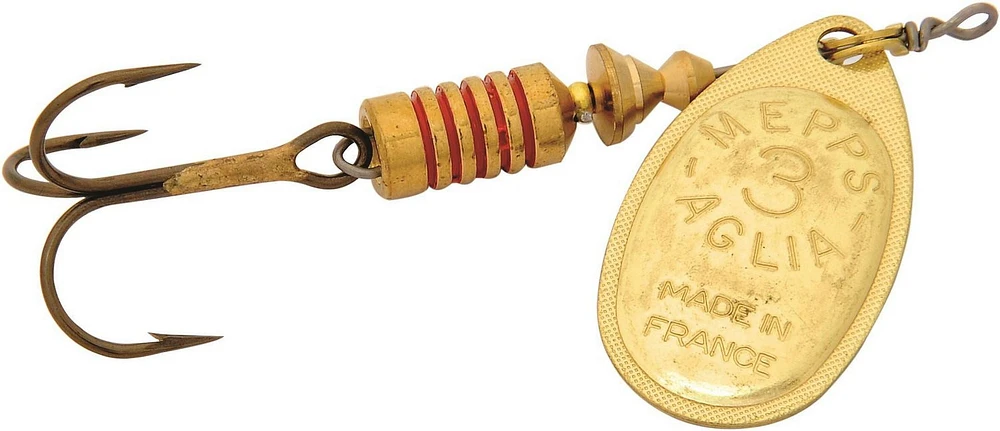 Mepps B3-GOLD Aglia In-Line Spinner #3 1/4oz Plain Gold