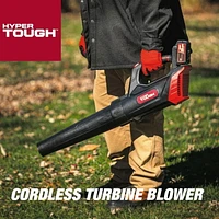 Hyper Tough 20V Max Cordless Turbine Blower, 4719, HT22-401-03-04, 20V Max 372 CFM Turbine Blower