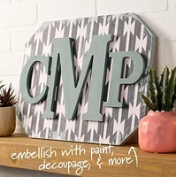 Plaid Bois Inachevé 5" Lettres Lettre en bois