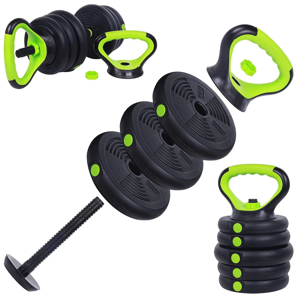 Ensemble de poids multi-usage 50 lb GoZone – Vert/noir En matériaux durables