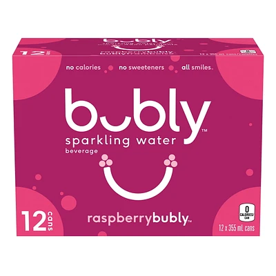 Bubly™ Eau Pétillante Saveur Framboise 12 x355 mL, Canettes 12 x355 mL
