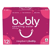 Bubly™ Eau Pétillante Saveur Framboise 12 x355 mL, Canettes 12 x355 mL