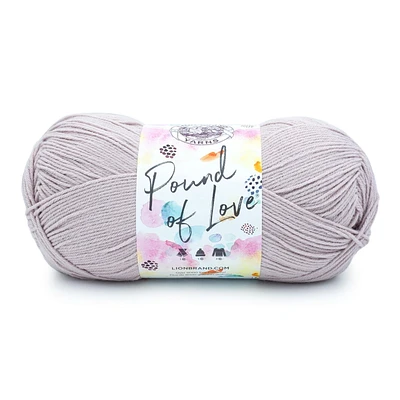 Lion Brand Pound of Love® Yarn Quartz #4 Medium/Worsted Weight Yarn 454g/932m 1 Ball