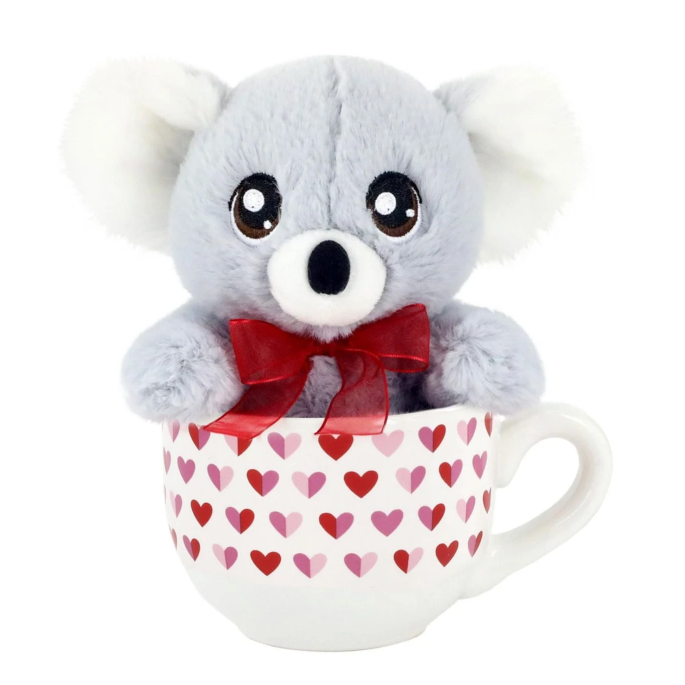 Way To Celebrate Valentine’s Day Plush Toy in Soup Mug
