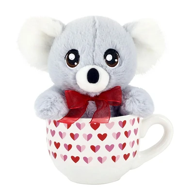Way To Celebrate Valentine’s Day Plush Toy in Soup Mug