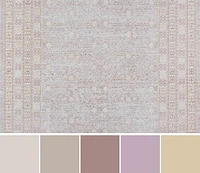 ECARPET Valeria 9'3" x 11'10" Traditional Area Rug for Living Room, Bedroom, Dining Room, Entrance, Hallway and More.
