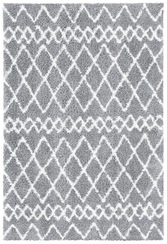 SAFAVIEH Berber Avery Geometric Diamonds Shag Area Rug