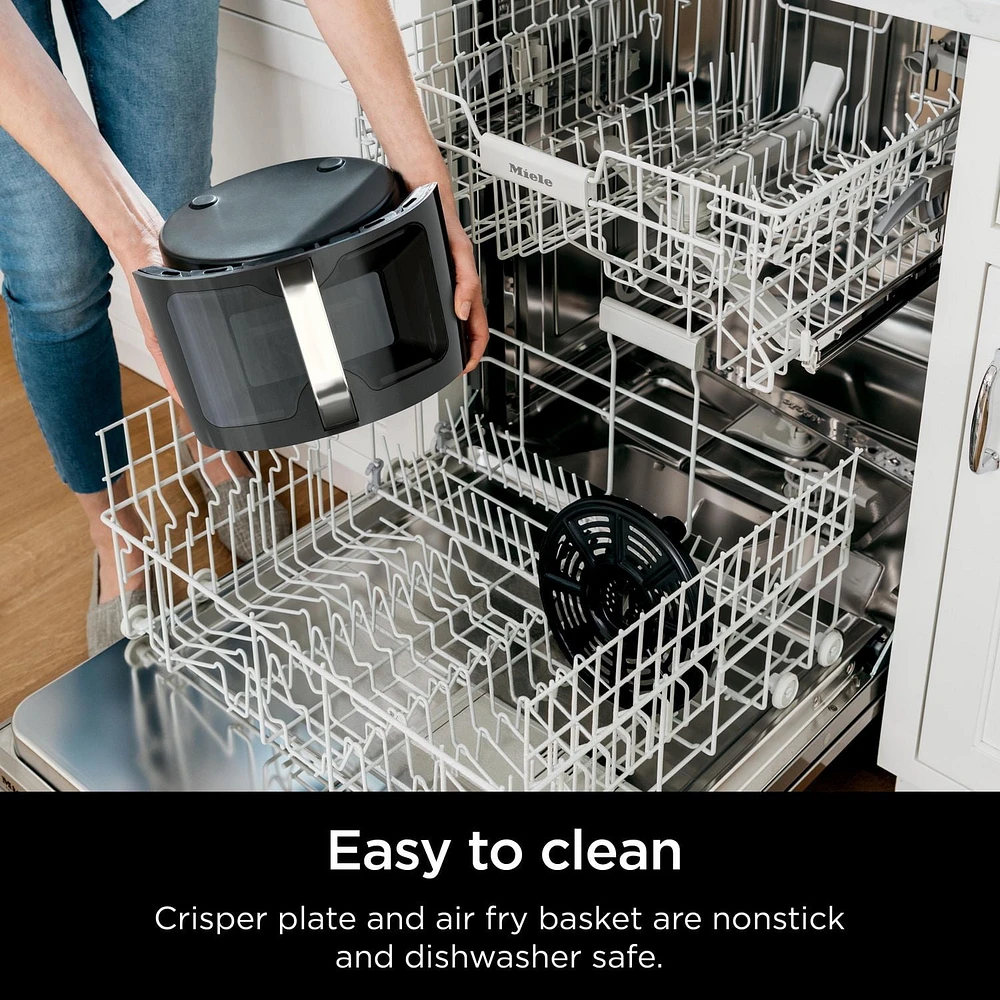 Ninja AF171C EzView Air Fryer Max XL, 5.5-qt. Capacity, 7 functions, up to 450°F, EzView Window, Grey, 7 cooking functions