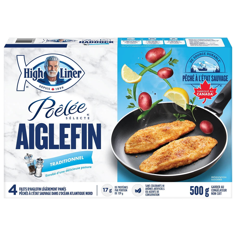 High Liner Pan Sear Selects Traditional Haddock, 550 g