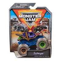 Monster Jam, Official Grave Digger Monster Truck, Die-Cast Vehicle, 1:64 Scale, Kids Toys for Boys Ages 3 and up