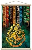 The Wizarding World: Harry Potter - House Crests Wall Poster, 14.725" x 22.375"