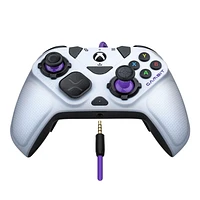 Victrix Gambit World's Fastest Licensed Xbox Controller for Xbox One, Series X|S – PC Compatible - Elite Esports Design with Custom Paddles, Swappable Pro Thumbsticks & White / Purple Faceplates