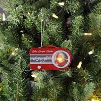Mr. Christmas 4,5" mini ornement radio, rouge