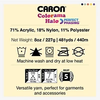 Caron® Fil Halo Colorama™, #5 Volumineux, 8 oz/227 g, 481 Yards Fil doux et luxueusement texturé