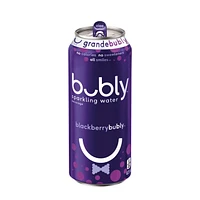 Bubly Blackberry Sparkling Water 473 mL, Can, 473mL.