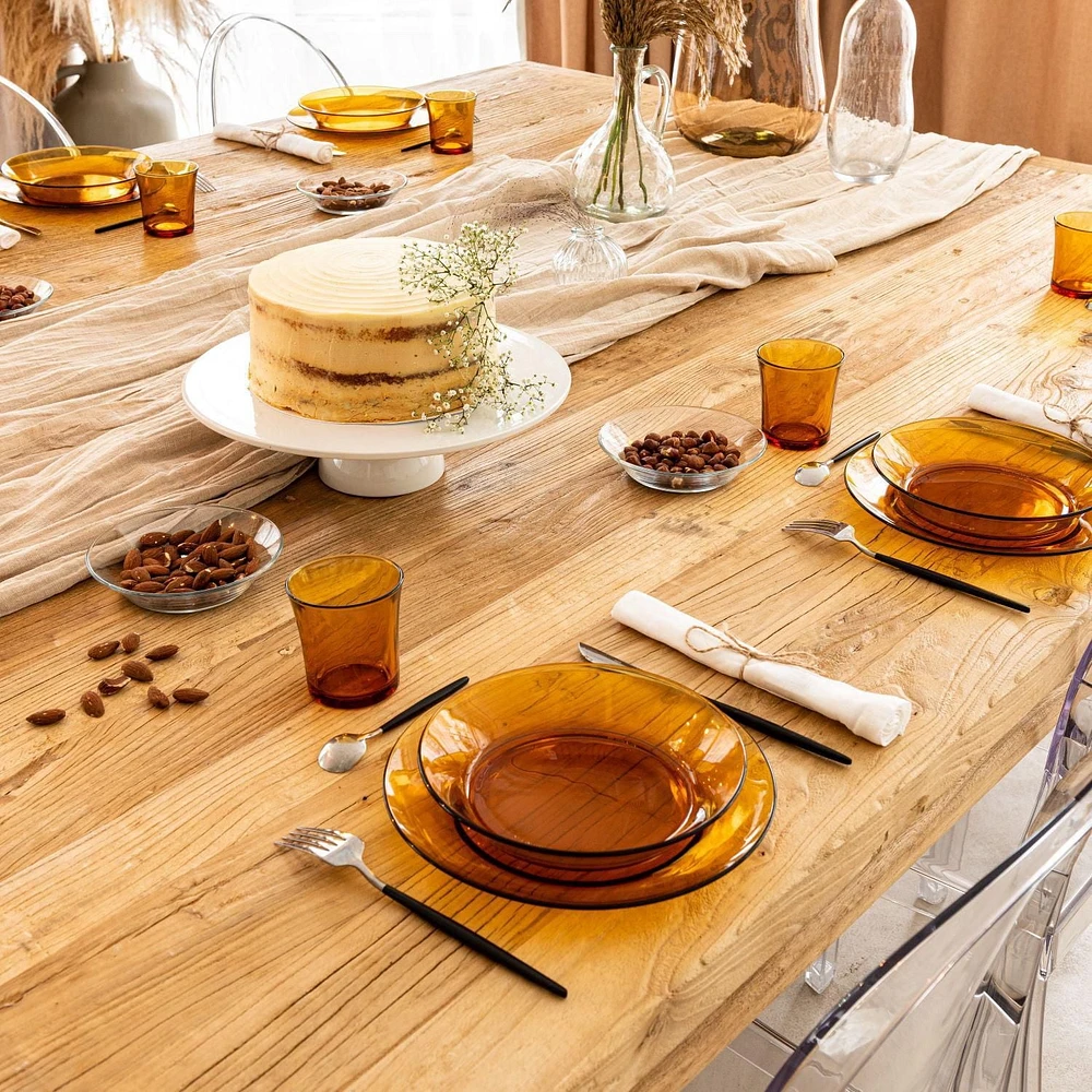 Duralex Picardie Assiette Ambre 20cm, Ensemble De 6
