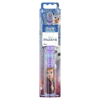 Brosse à dents à pile pour enfants Oral-B La Reine des neiges de Disney, souple, pour les enfants de 3 ans et plus 1CT