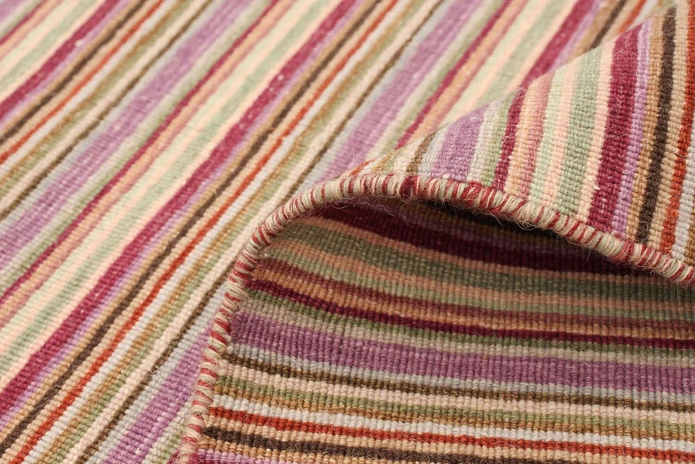 ECARPETGALLERY Tapis Fait à la Main pour Salon, Salle à Manger et Chambre à Coucher Transitionnel Collection Manhattan 5'0" x 7'0" en Ivoire