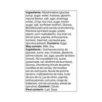 Série de recettes secrètes Carrés croustillants à saveur de gâteau d'anniversaire Great Value 176 g