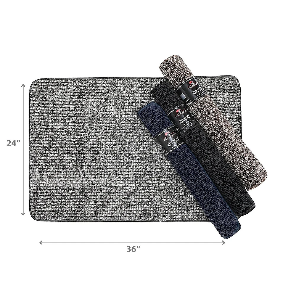 IH Casa Decor Nature Solide Mat De Sol Touflé Asstd 2 'X 3' - Ensemble De 4