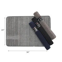 IH Casa Decor Nature Solide Mat De Sol Touflé Asstd 2 'X 3' - Ensemble De 4