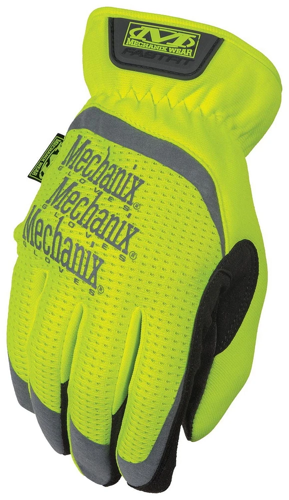 Mechanix Wear Gants Hi-Viz FastFit® (grand, jaune Hi-Viz)