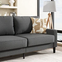Canapé en tissu d'intérieur Mainstays de 76 pouces, gris foncé