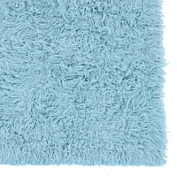 New Flokati 1400gr 8' x 10' Area Rug, Pastel Blue