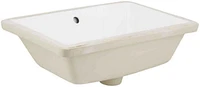 American Imaginations 18-in. W CUPC Rectangle Bathroom Undermount Sink Set In White - White Hardware - Overflow Drain Incl. AI-31844