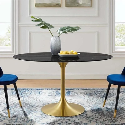 ABSTRA URBAN DINING TABLE , Table à manger de haute qualité avec pied doré .<br>Dans l'ensemble : 28,75" H x 35,5" L x 35,5" P