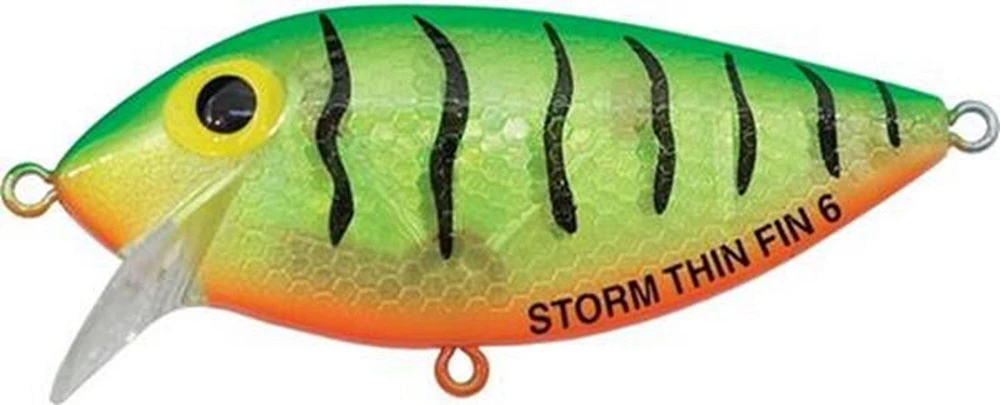 Poisson nageur Storm Original ThinFin 2-1/2 po., Fire Tiger Flash