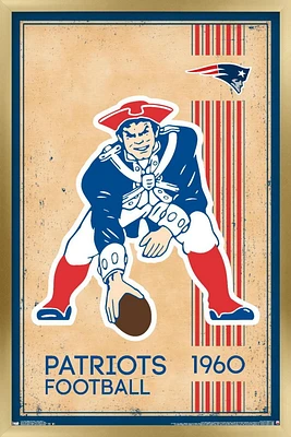 NFL New England Patriots - Retro Logo 14 Wall Poster