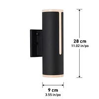 Artika applique murale Linea à DEL intégrées en argent