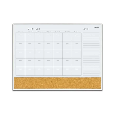 Tableau Calendrier Combo Quartet 17 x 23 Aluminium Tableau Calendrier