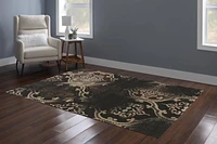 Tapis Bijou Arthur bleu & rouille de 5 pi x 7 pi 6 po