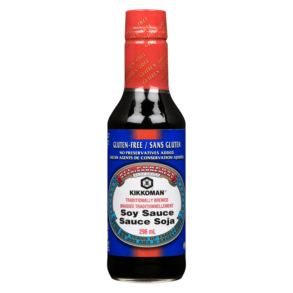 KIKKOMAN GLUTEN FREE SOY SAUCE 296 ML, 296 ML