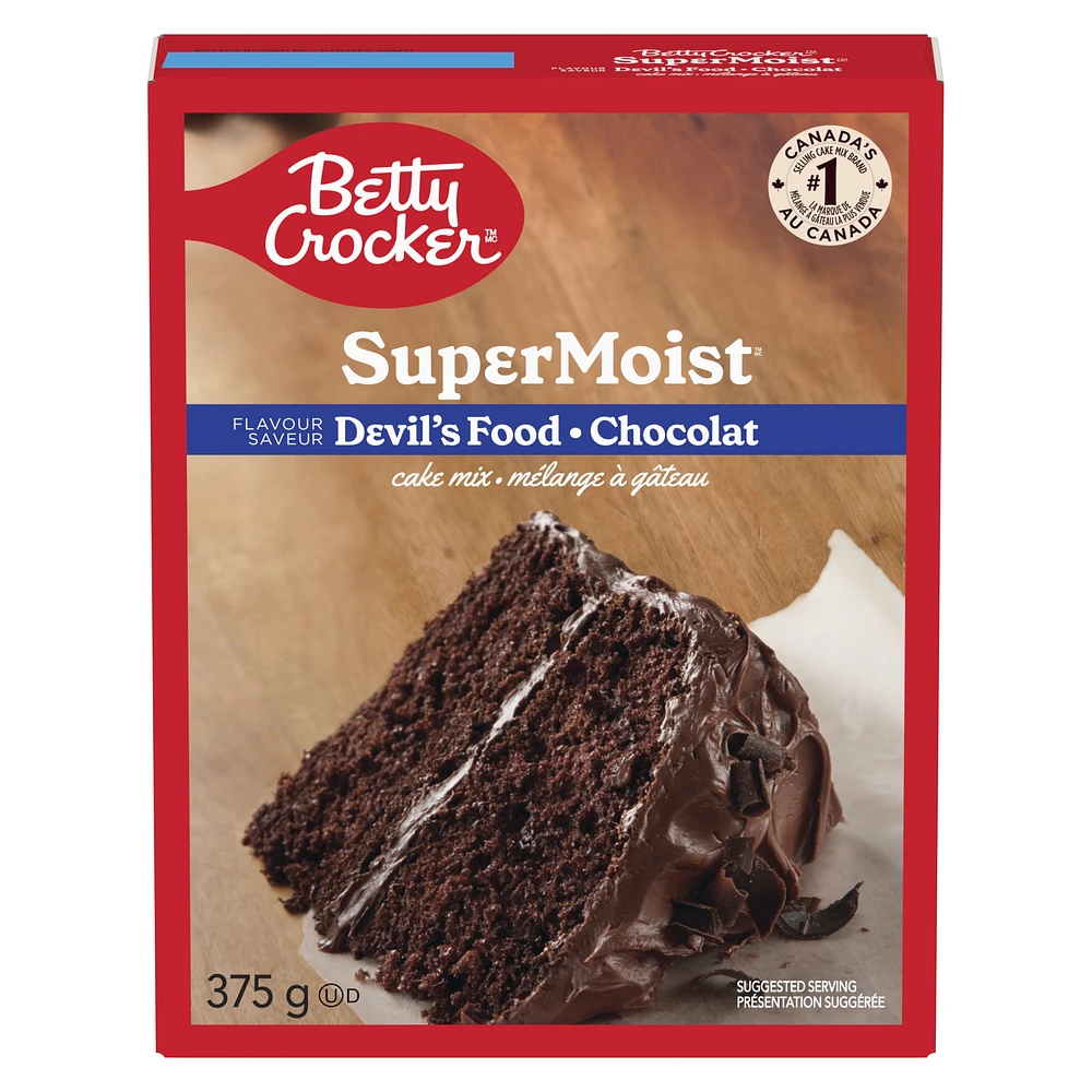 Betty Crocker Super Moist Devil's Food Cake Mix, 375 g