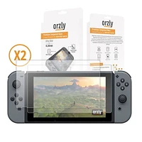 Orzly Premium Tempered Glass Screen Protector for Nintendo Switch