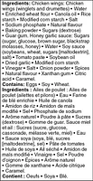Ailes de poulet surgelées Great Value miel et ail 850 g