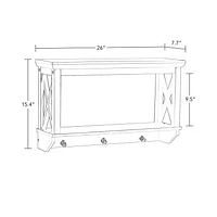 RiverRidge® Home La Crosse 3 Hook Wall Shelf - Black