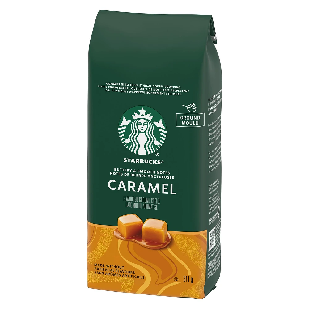 STARBUCKS® Caramel Flavoured Ground Coffee 311g Bag, 311 GR