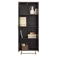 Sauder La Collection Walter Heights Meuble de rangement, Finition Blade Walnut, 433376