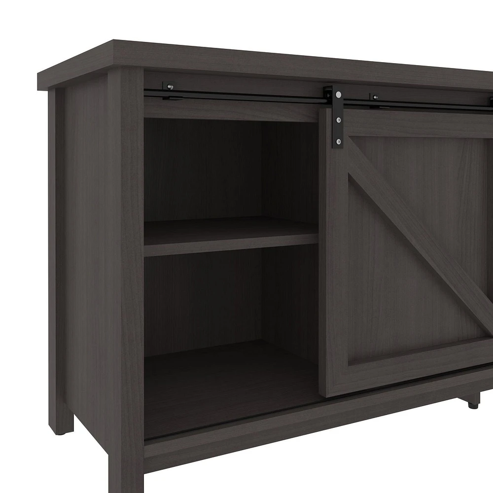 Bestar Isida 58W TV Stand in storm gray