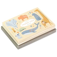 Hallmark Baby Shower Thank You Cards, Painted Animals (20 Cards with Envelopes for Baby Boy or Baby Girl)