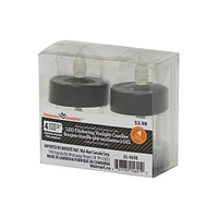 Way to Celebrate 4-Count LED Flickering Tealight Candles, Black