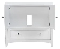 Imaginations Américaines  34.5 pouces W Vanity Base Blanc