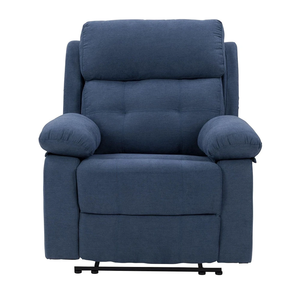 CorLiving Oren Manual Soft High Quality Fabric Recliner