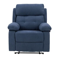 CorLiving Oren Manual Soft High Quality Fabric Recliner