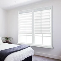 Store zébré filtrant la lumière à enroulement automatique sans cordon de hometrends Conception épurée sans cordon