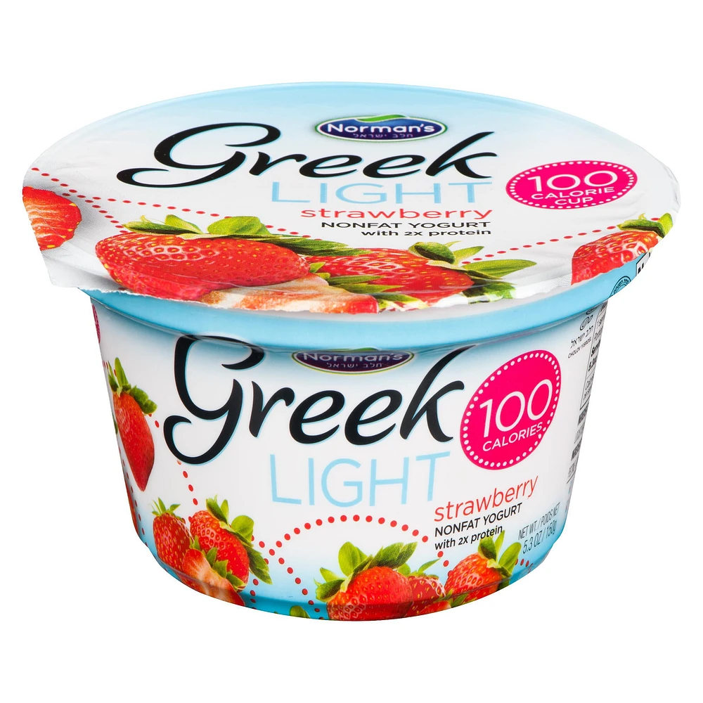 Norman's Greek Light yogurt Strawberry